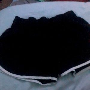 Black and white dry fit shorts